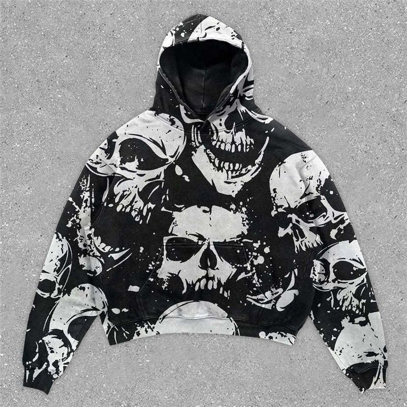 trendy skull hoodie 25