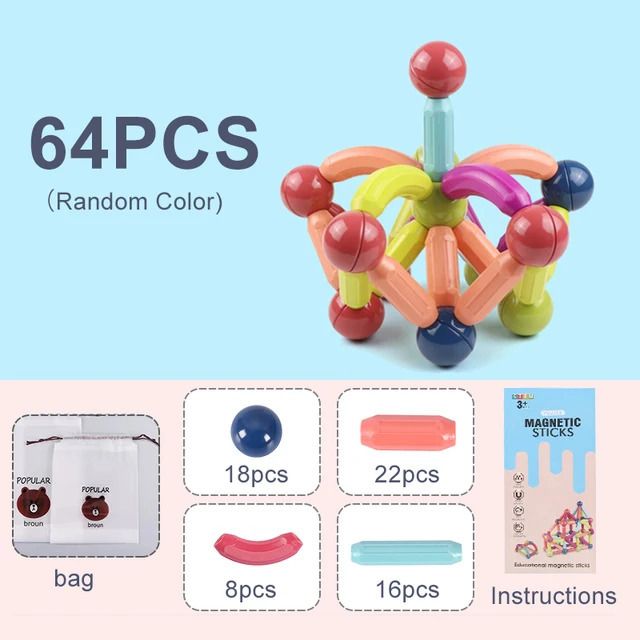 Sac de 64 pièces