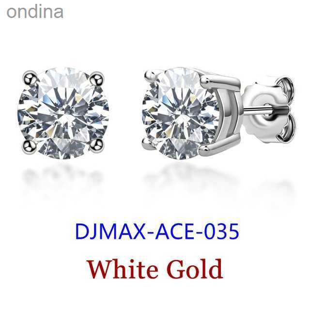 ACE-035-White Gold-1CT（6.5mm）x 2pcs-Box