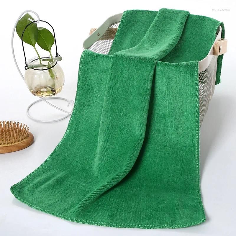 green towel