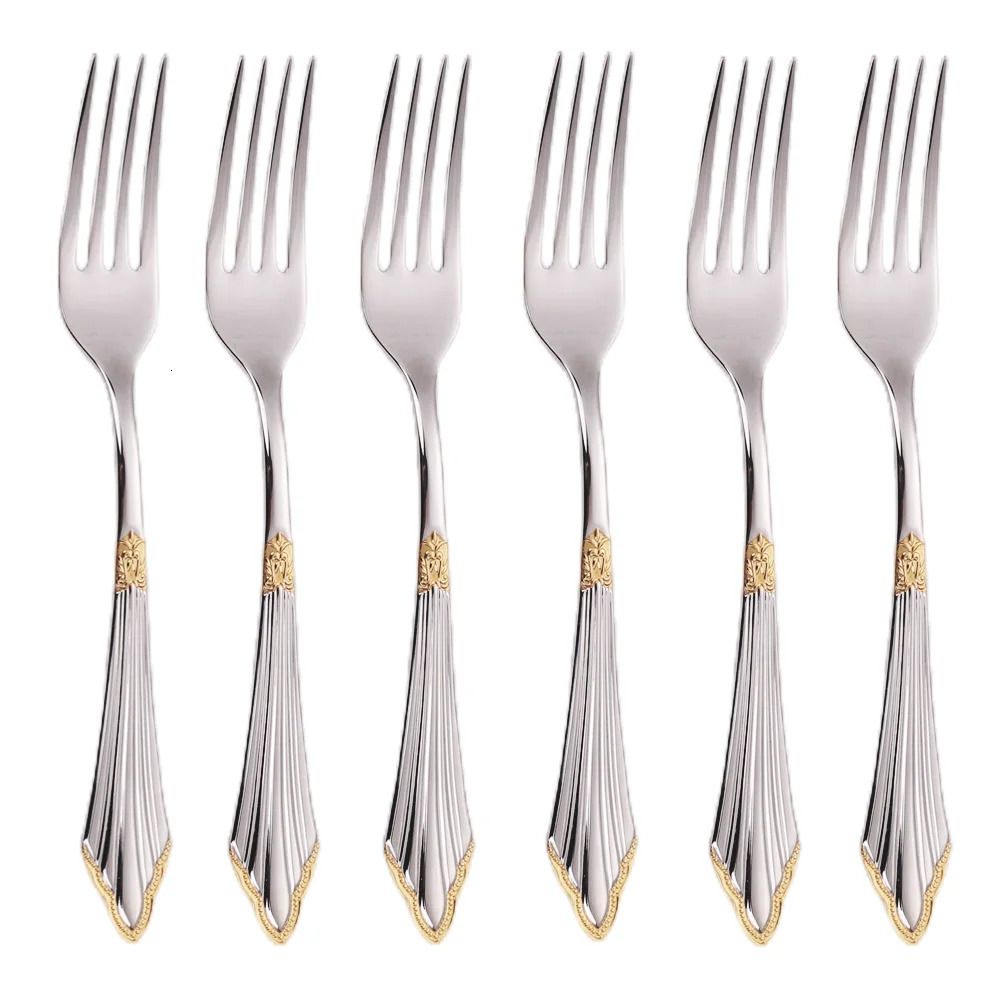 Fork obiadowy -gold