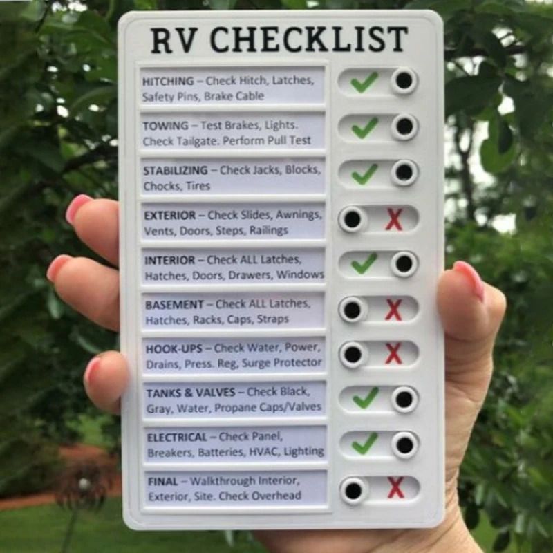 Rv Checklist