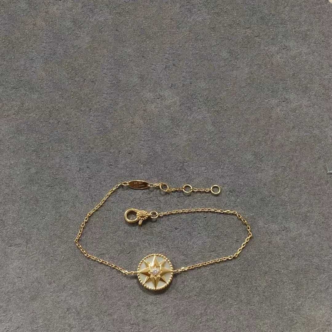 Bracelet Boussole Or Rose Blanc