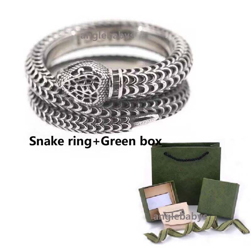 Snake Ring+Green Boc