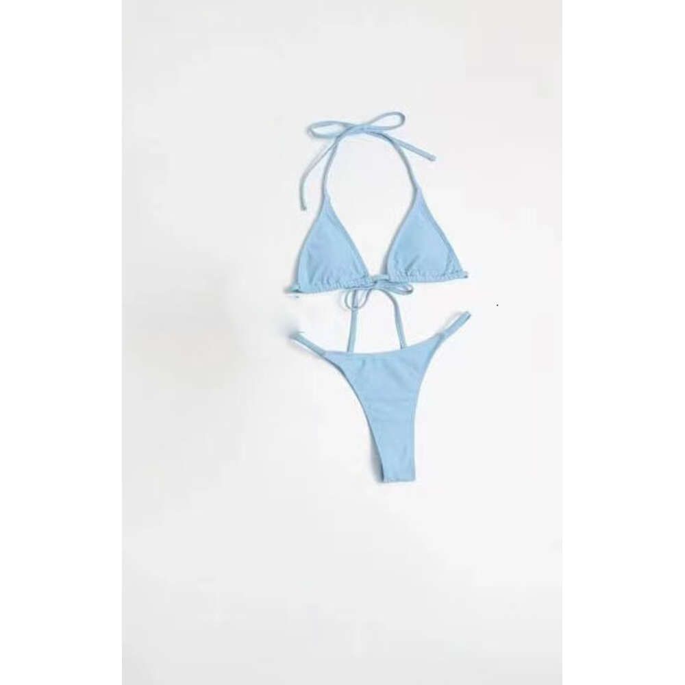 Bikini Simple Bleu Clair