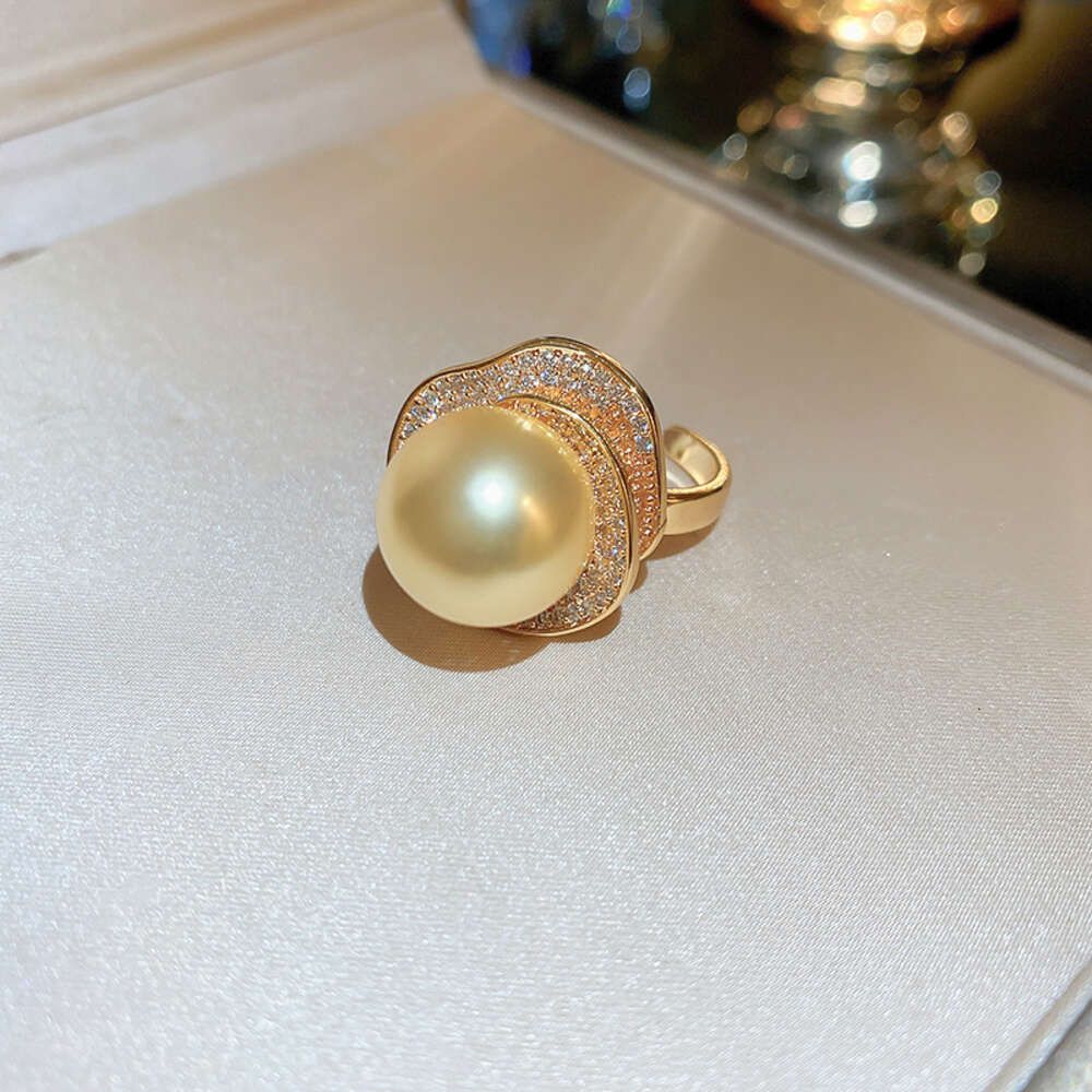 Ring – Öffnung mit Zirkon-Perlenblume