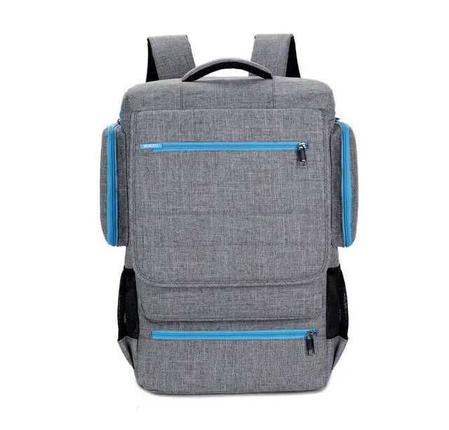 Grey Blue Zipper-17-inch