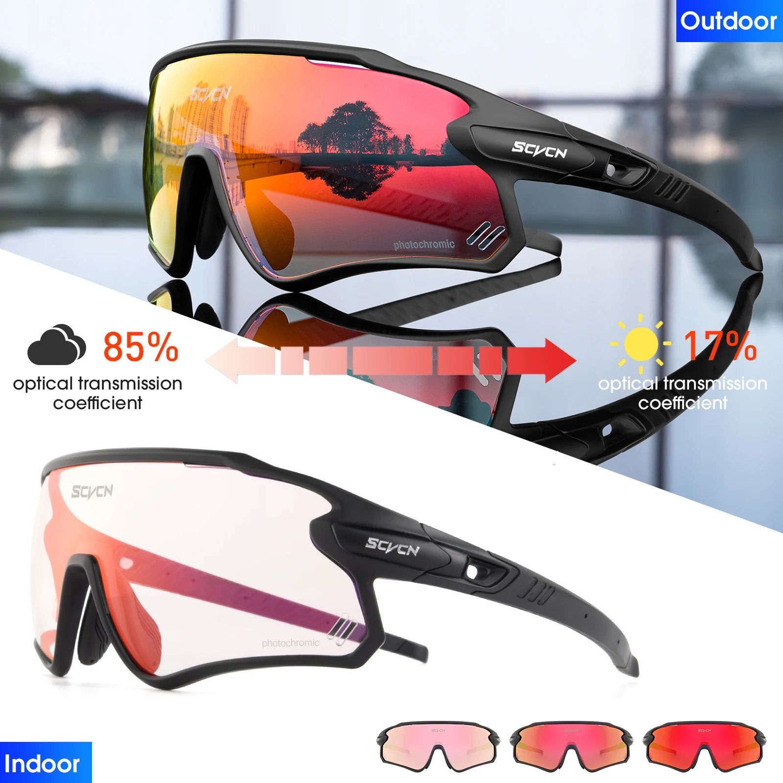 Red Photochromic 21-Photochromic-1 Lens