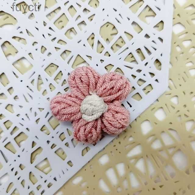 Rubber Pink-4.5cm Flower 30pcs