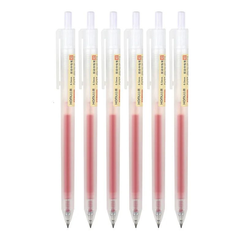 6PCS Red Pen C