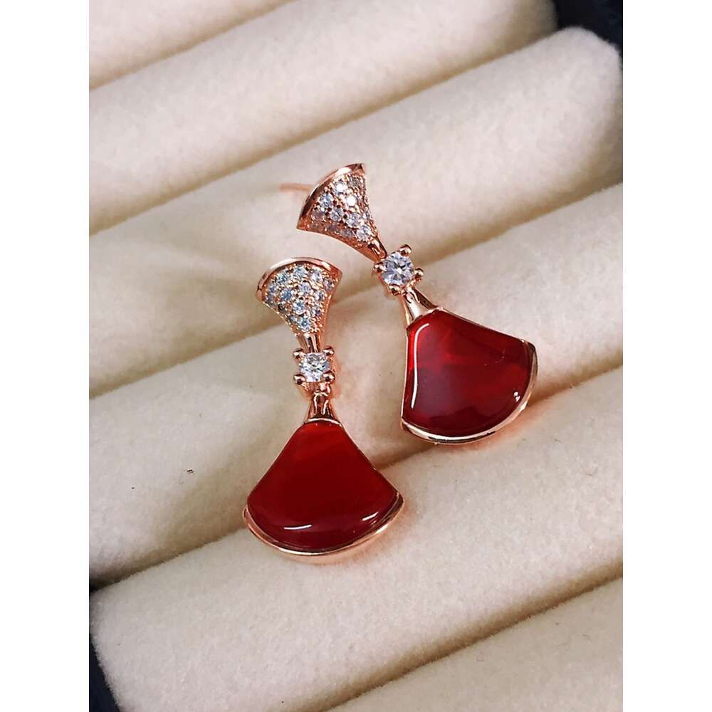 Double Skirt Red Patchwork Diamond Ear