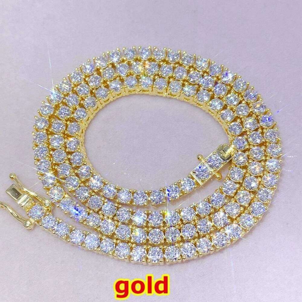 3 mm Gelbgold-Halskette, 5 mm, 45,7 cm