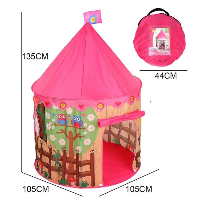 Tenda de pássaro rosa