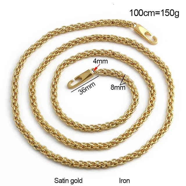 100cm Satin Gold-5 Pieces