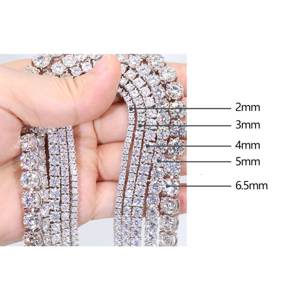 6,5 mm Moissanite-18-inches