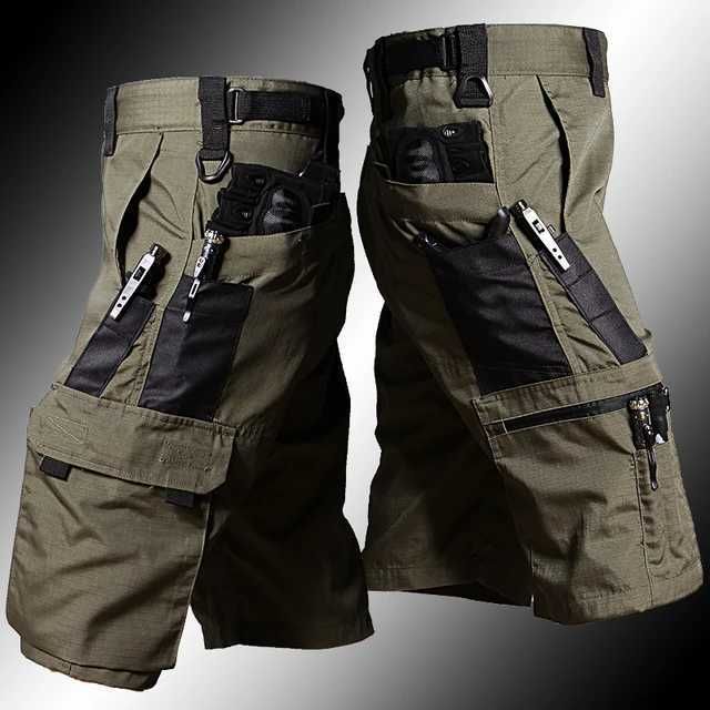 armeegrüne Shorts