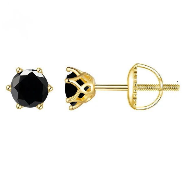 Black-1.0ct x 2 Gold