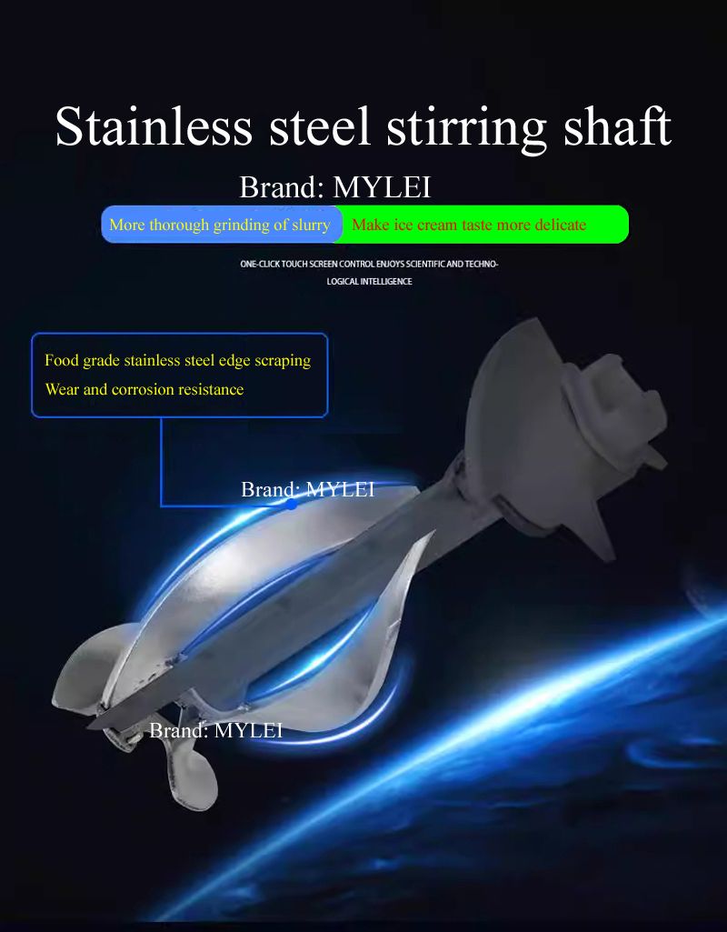 Description Picture 5 of item2900W Soft Ice Cream Machine Double Compressor Stainless Steel Ice Cream Maker Desktop With LCD Panel Small Ice Cream Machine