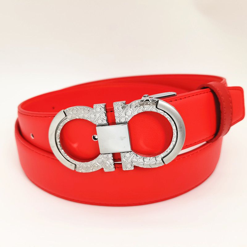 Red belt + silver buckle