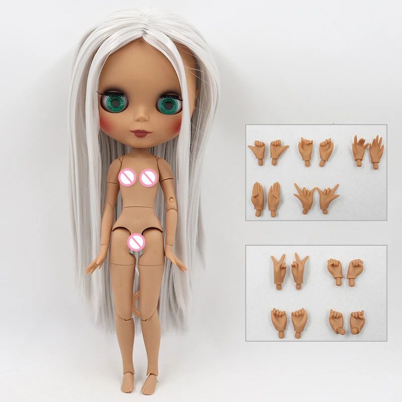 Dark Matte Face-30 cm Nude Doll9