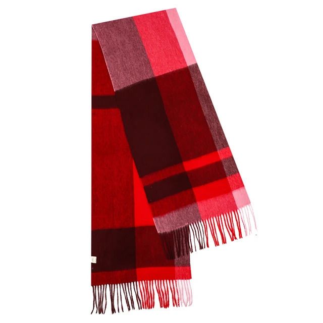 01 Red Plaid Scarf