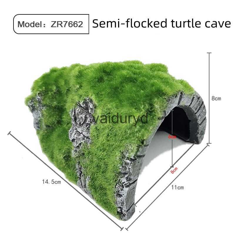 Cachettes de tortues des cavernes semi-floquées