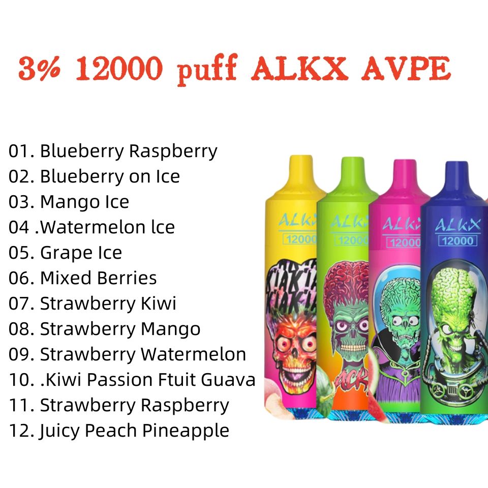 3% 12000 puffs mixed flavors