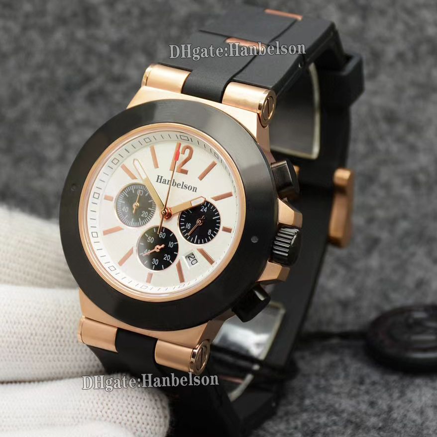 rose gold two tone dial