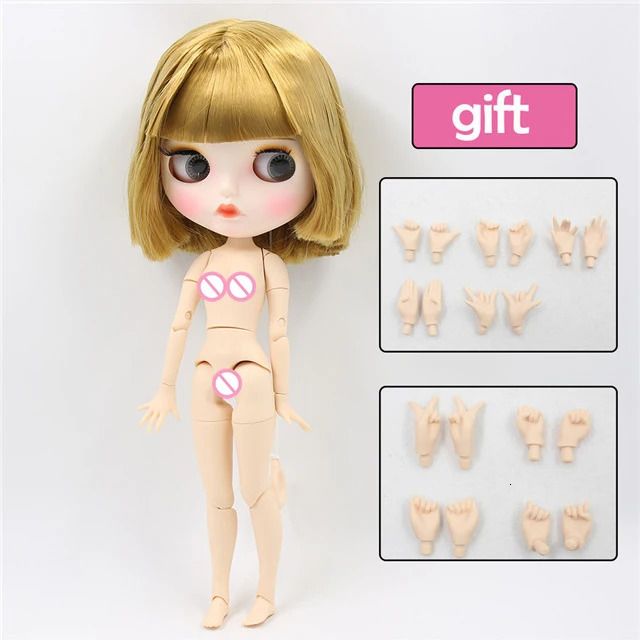 White Matte Face-30 cm Nude Doll6