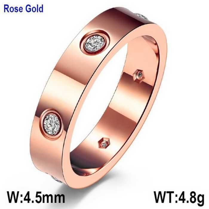 Or rose étroit KR100036-WGQF