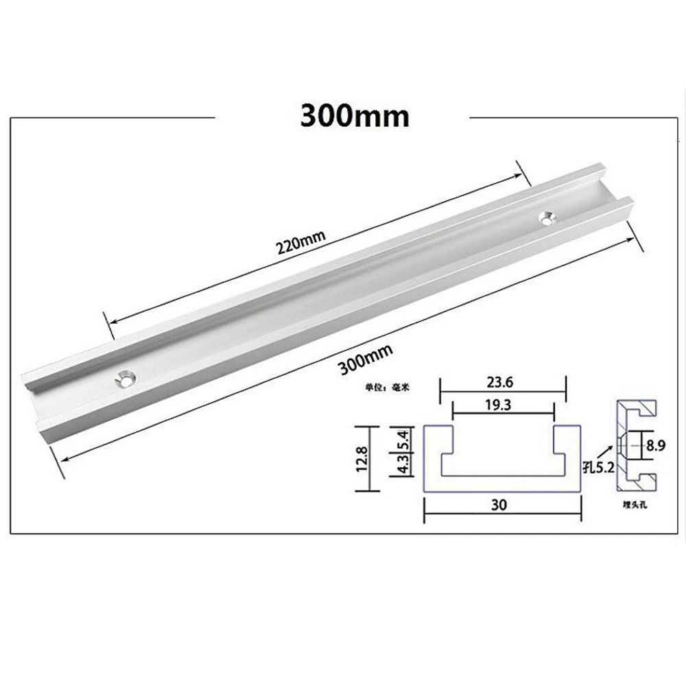 1 adet 300mm T-Track