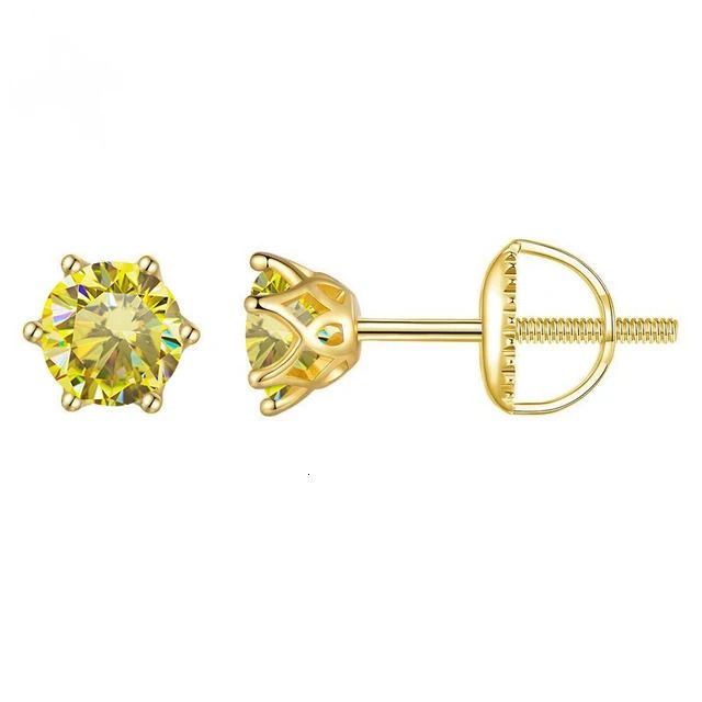 Lemon Yellow-1.0ct x 2 Gold