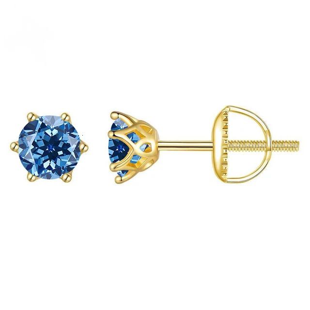 Royal Blue-0.5ct x 2 Gold