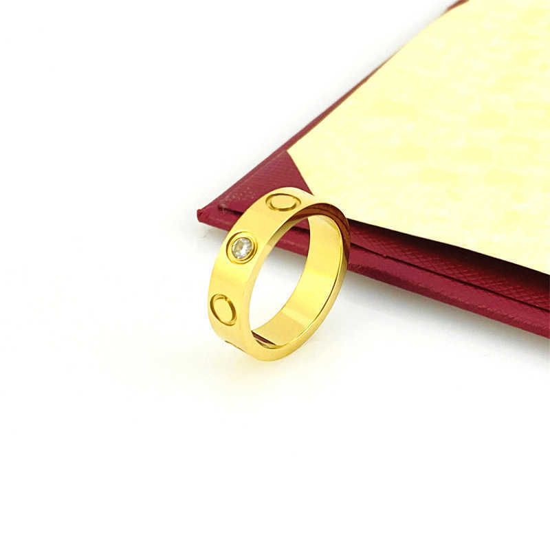 Gold 5mm One Diamond Small Diamond Ring