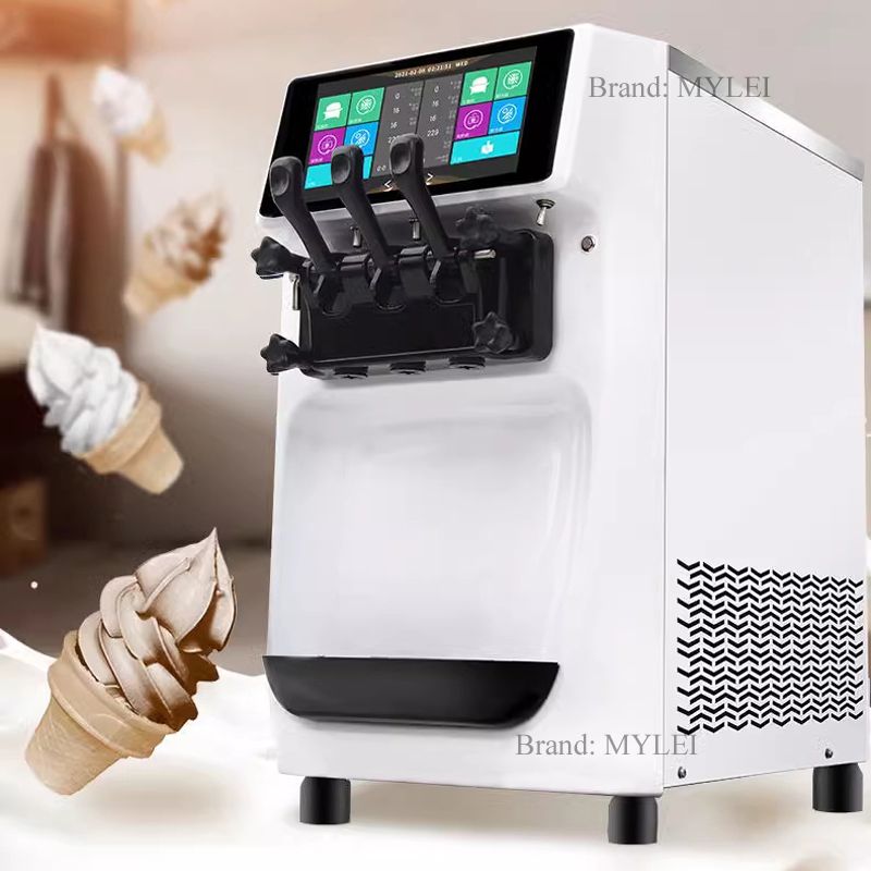 Description Picture 2 of item2900W Soft Ice Cream Machine Double Compressor Stainless Steel Ice Cream Maker Desktop With LCD Panel Small Ice Cream Machine