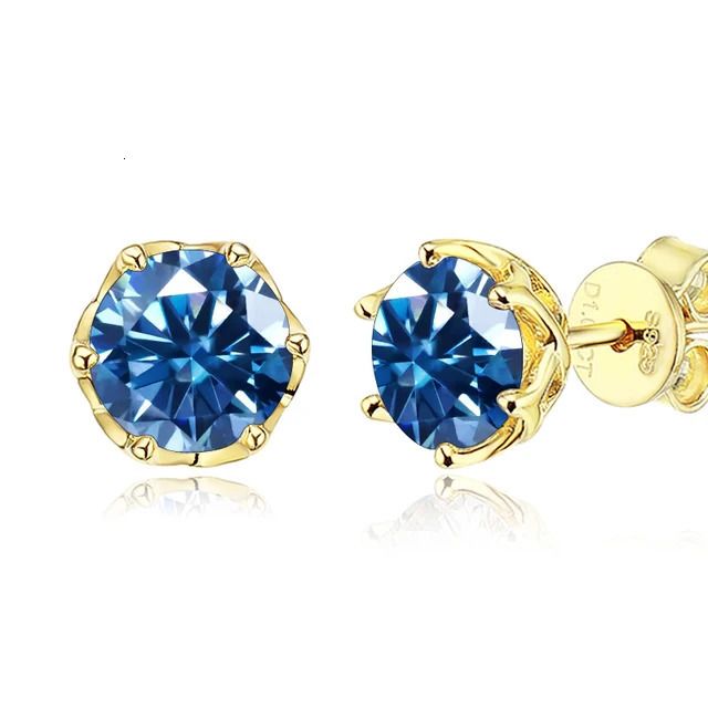 Royal Blue-1.0 CT X 2