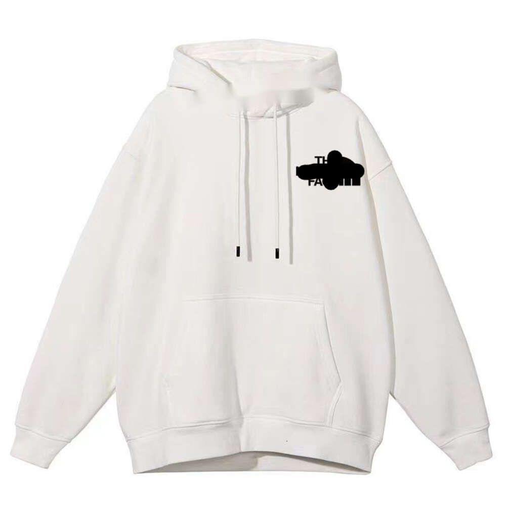 white bm hoodie hood