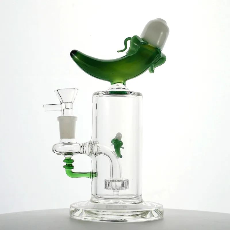 Grön bananbong med skål