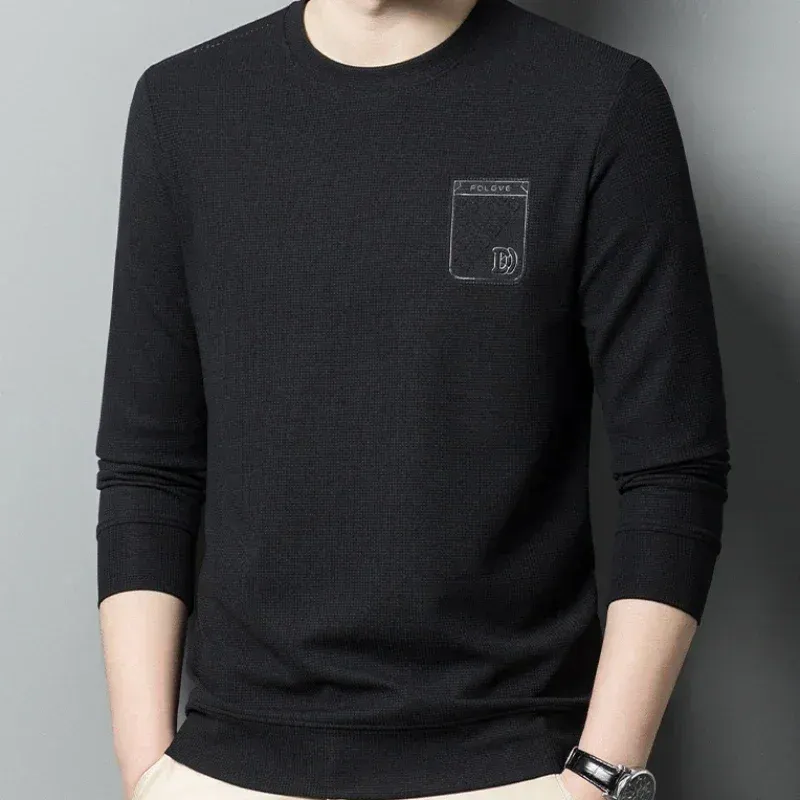 D-Schwarzer Pullover