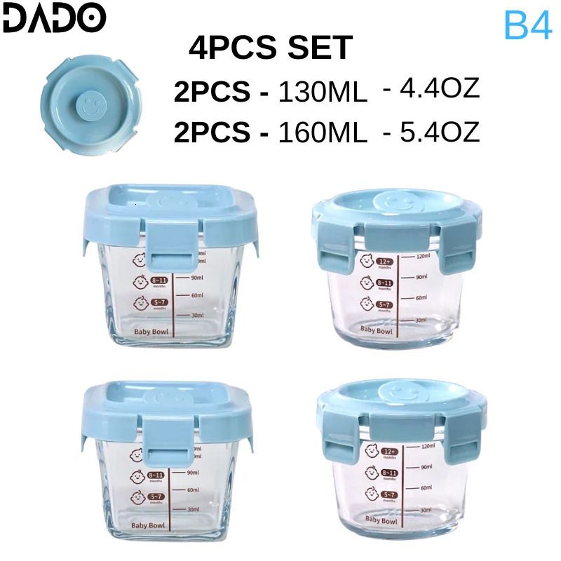 B4 4PCS 160 130 ml