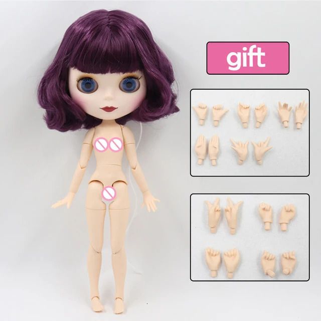 White Matte Face-30cm Nude Doll