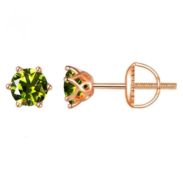 Yellow Green-0.5ct x 2 Rose