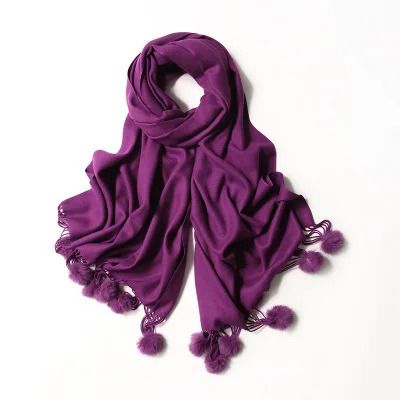paarse pom sjaal