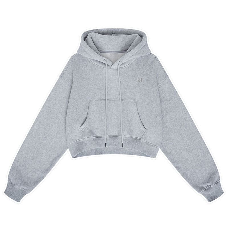 Flower Grey Hooded