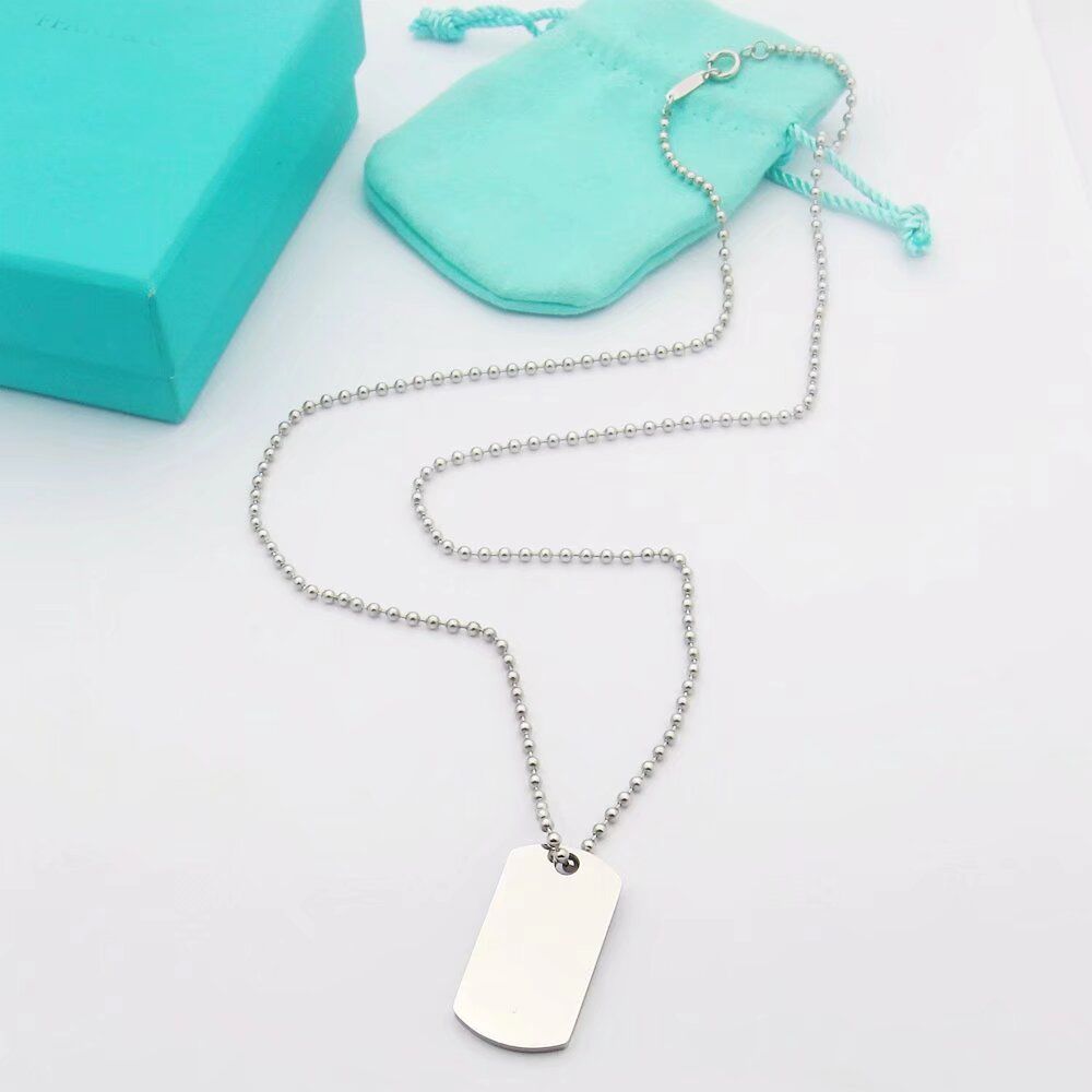 5 Silver Necklace with Logo