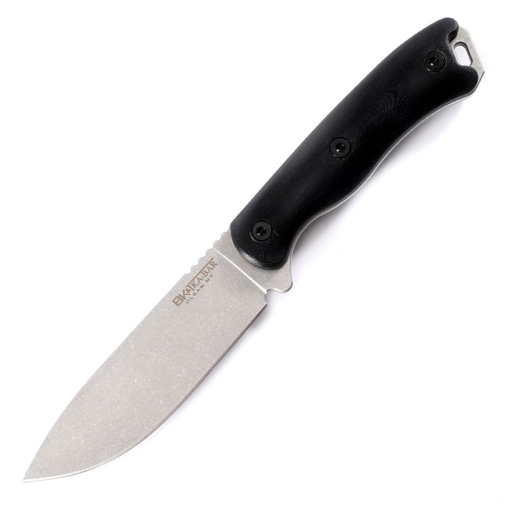 black handle white blade
