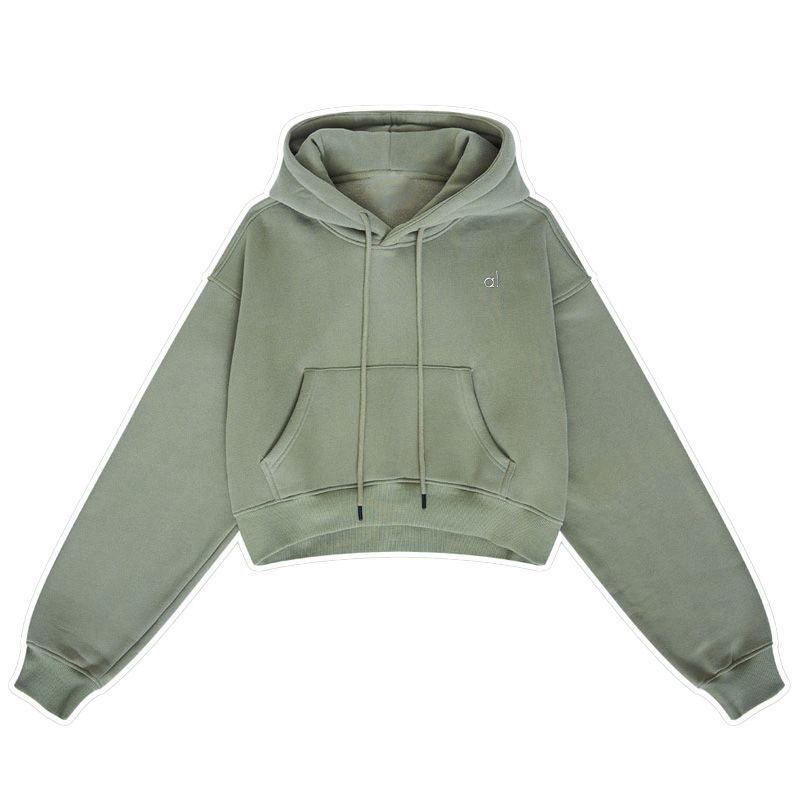 Grayish Green Hooded