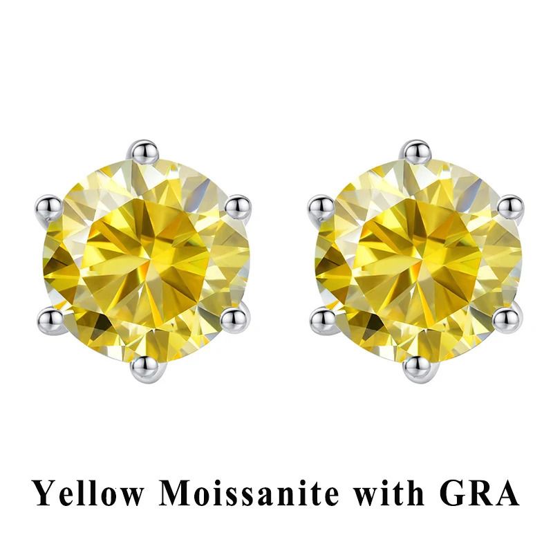 Yellow Moissanite-1.0ct 2pc with Box