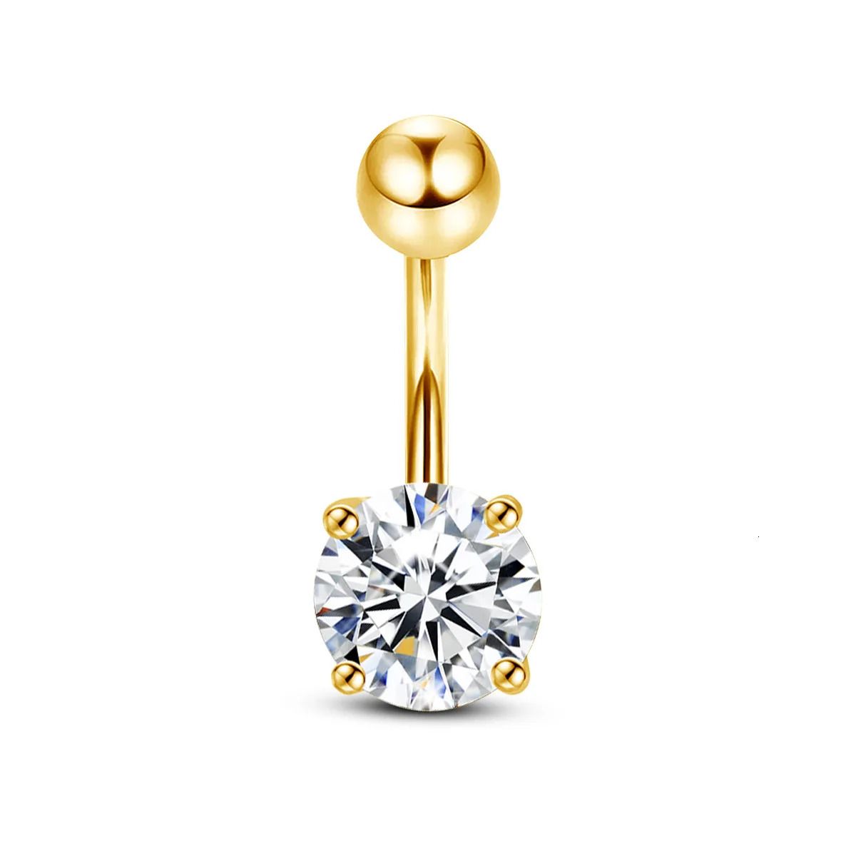 Or jaune-2ct Moissanite