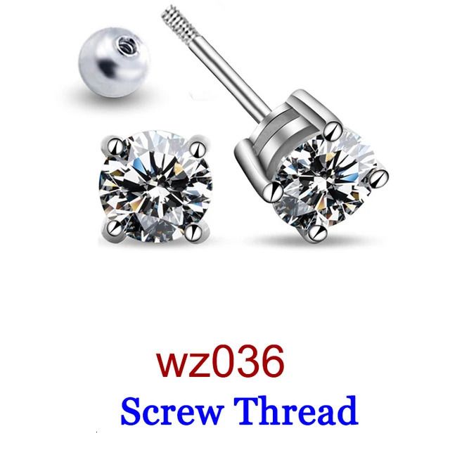 Wz036-screw Thread-0.5ct(5mm)x 2pcs-box